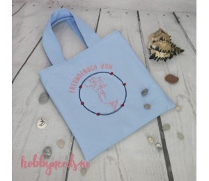 Stickserie - Meerjungfrau Redwork